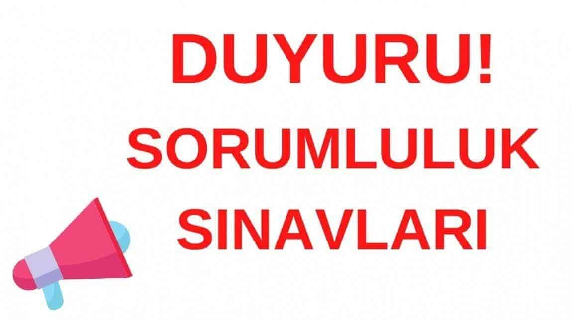 2025-2026 Eylül Ayı Sorumluluk Sınavı Takvimi